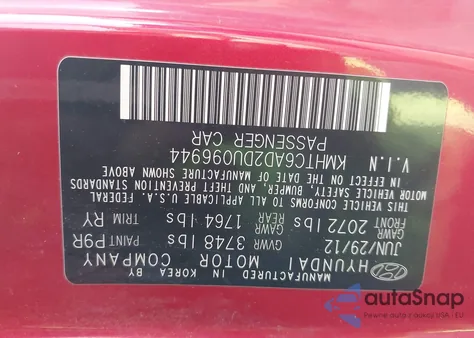 2013 Hyundai Veloster Base W/Gray from USA, damaged, VIN KMHTC6AD2DU096944